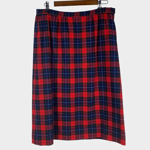 Vintage Pendleton Authentic Manson Tartan Wool Skirt size tag states a 16 (see m - Picture 1 of 5